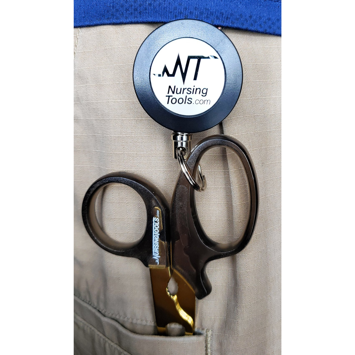 Retractable Stich Identifier, Identification Badge Reel, Badge Reel,  Scissor Holder Keychain, Healthcare Gift, Veterinary Gift 